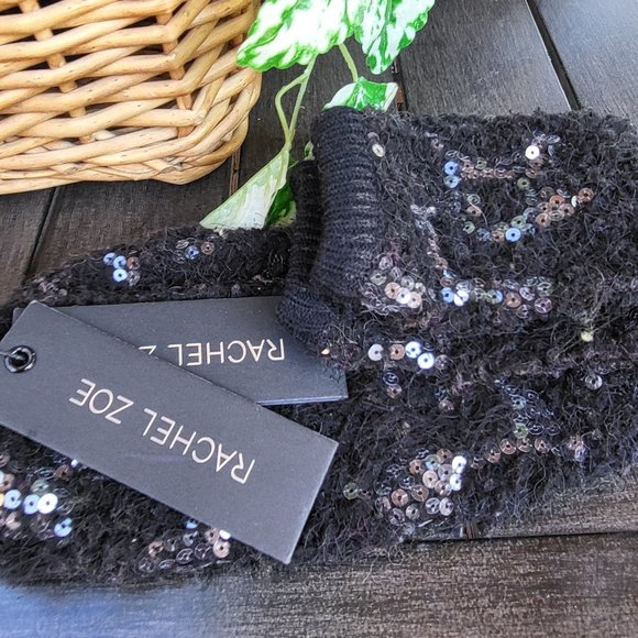 Rachel Zoe Stretch Sequin Arm Warmers - Picture 1 of 4